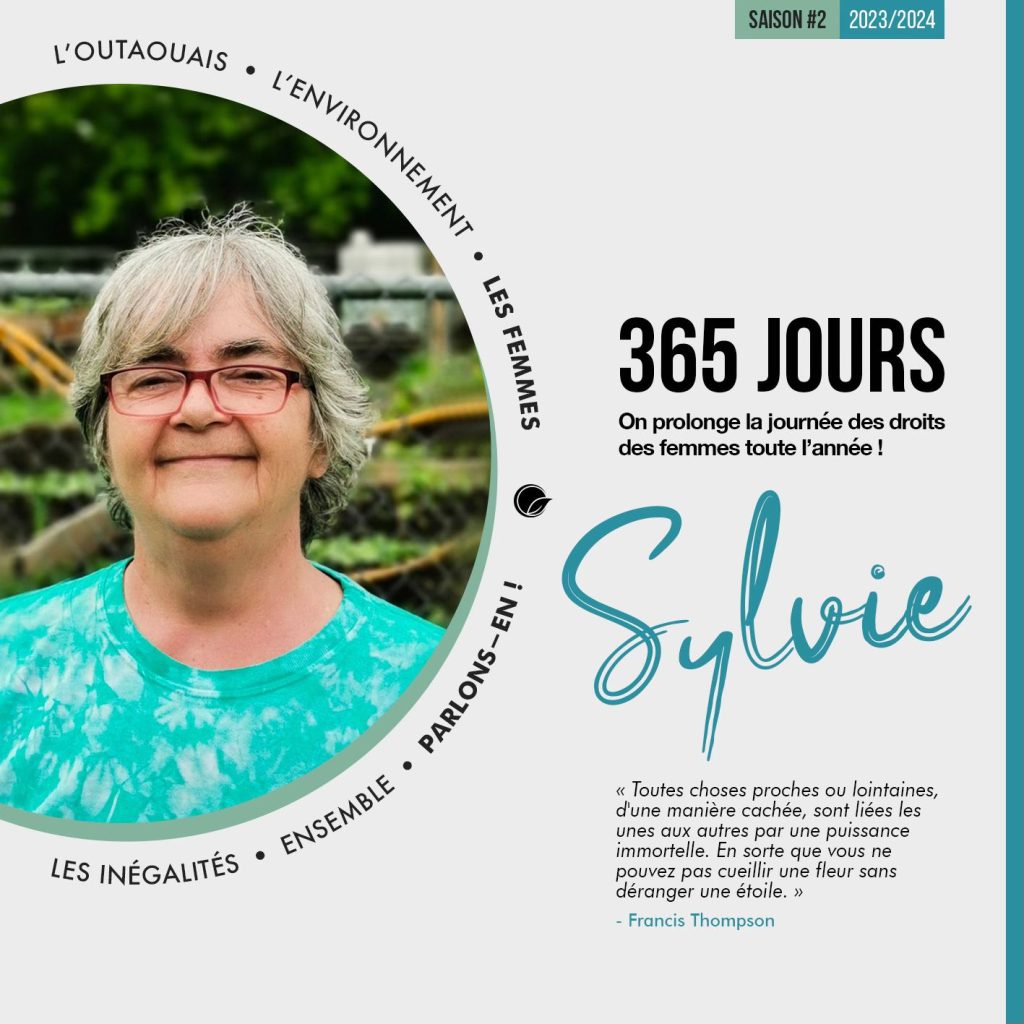 Portrait de Sylvie Trudel pour les 365 jours du CREDDO - Environnement - Aylmer